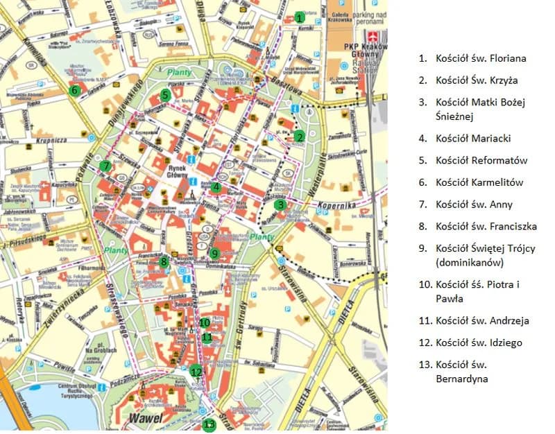 Ile kościołów jest na Starym Mieście w Krakowie? Zaskakujące liczby!