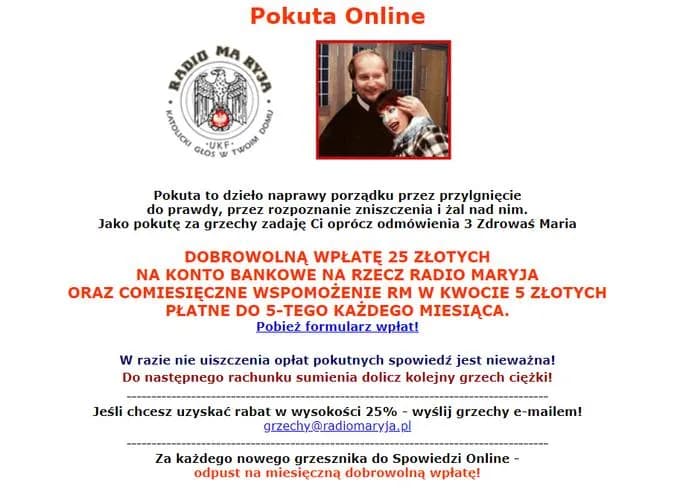 Spowiedź online Radio Maryja czy to prawda? Uwaga na oszustwa!